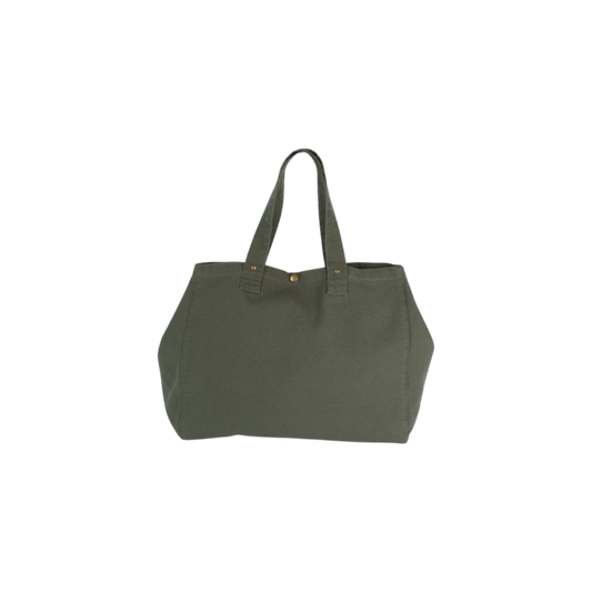 Sac shopping en coton délavé - Kombu Green