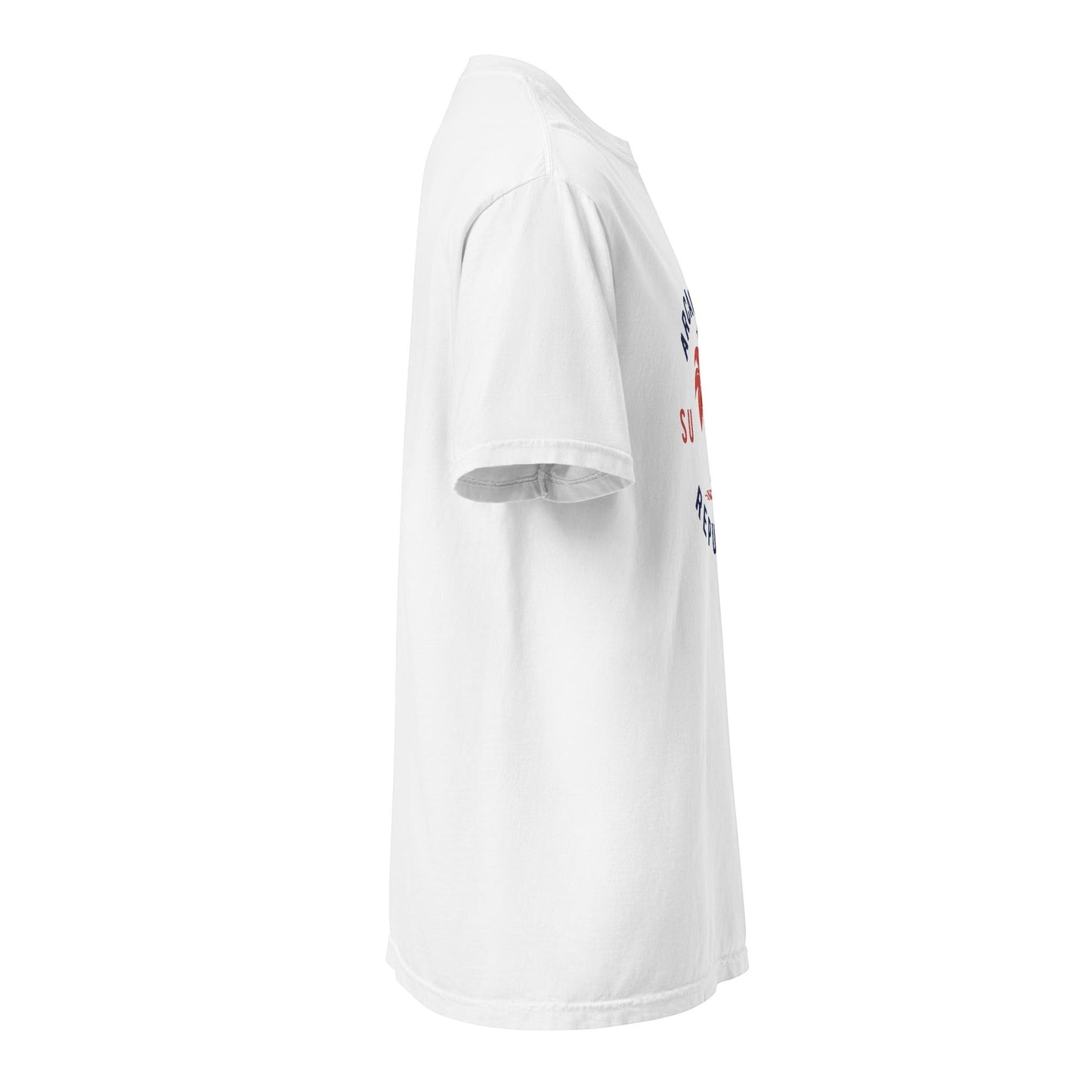 T-Shirt en coton bio impression Arcachon Republic, coupe ajustée pour un meilleur confort.