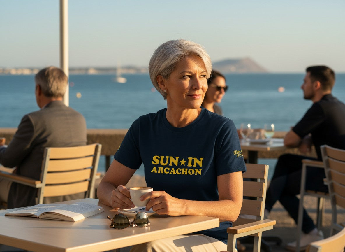 T-shirt unisexe en coton biologique - Sun In Arcachon